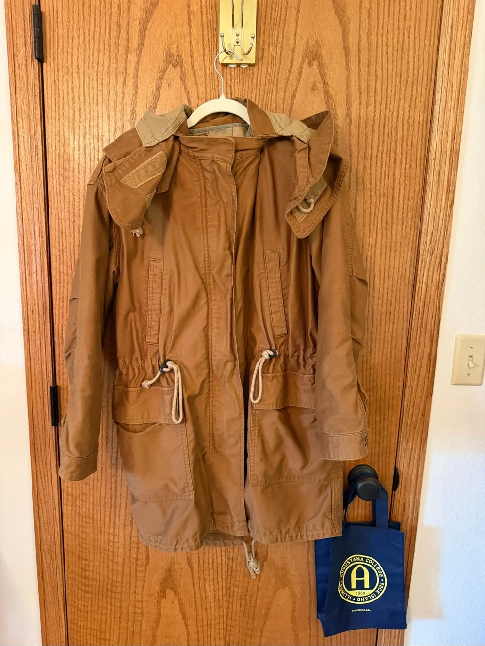GAP Tan Brown Utility Hooded Field Jacket